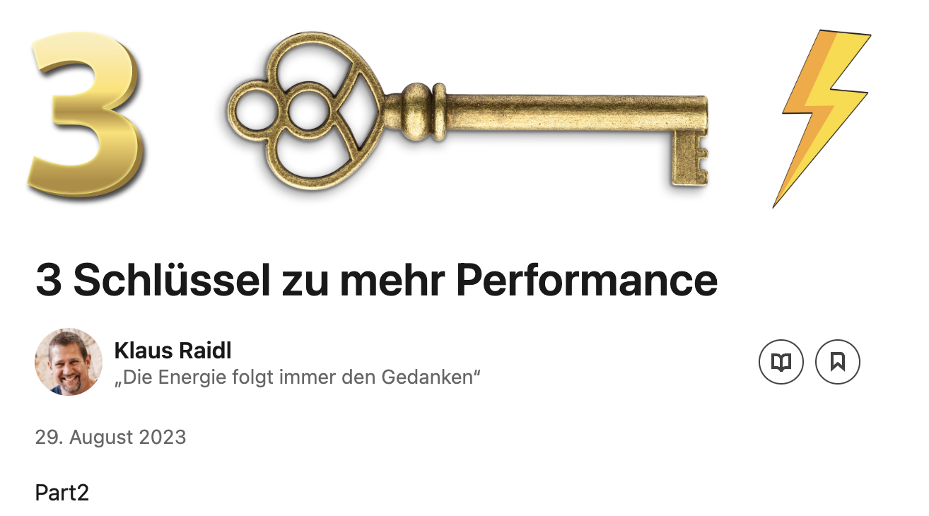 Der Schlüssel zu mehr Performance